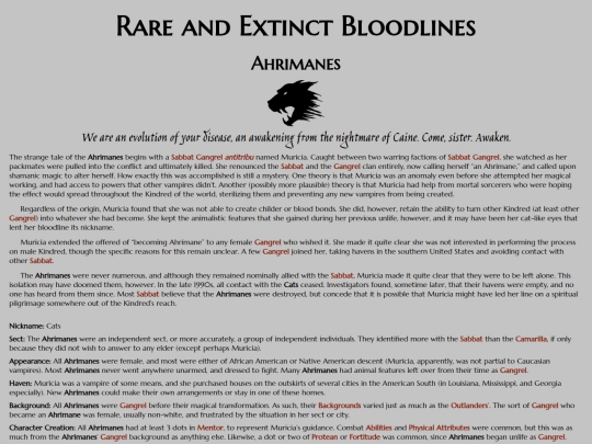 vtm/clans-bloodlines/bloodlines/rare-and-extinct-bloodlines screenshot