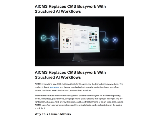 article-aicms-replaces-cms-busywork-structured-ai screenshot
