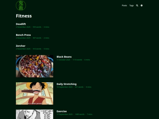 tags/fitness screenshot