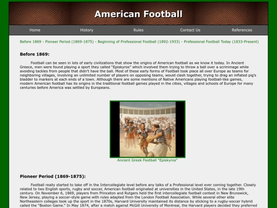 FootballHistory screenshot
