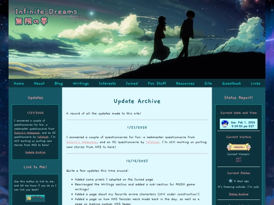 updates-archive screenshot