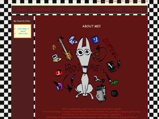 aboutme screenshot