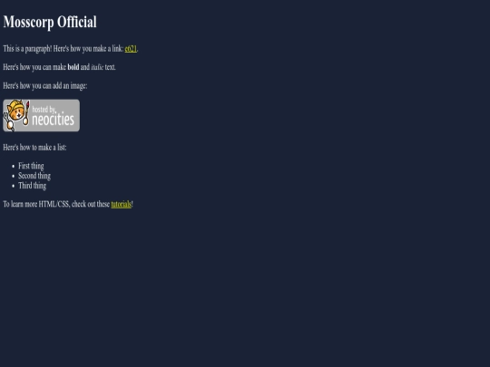index screenshot