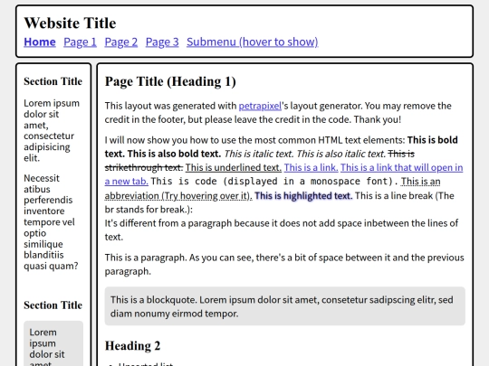 index screenshot