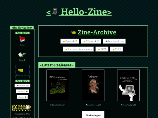 zineArchive screenshot