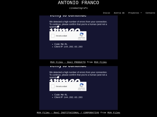 paginas/Medios screenshot