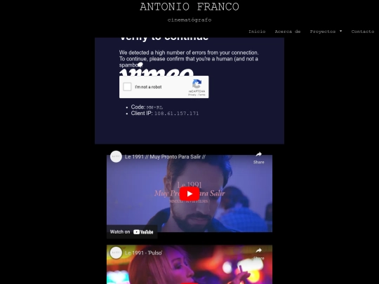 paginas/Videos musicales screenshot