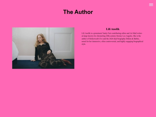 Jade's 4 Page Site/theauthor screenshot