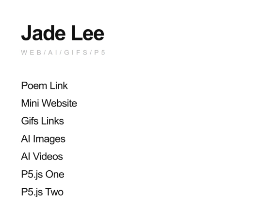 final links to all projects screenshot