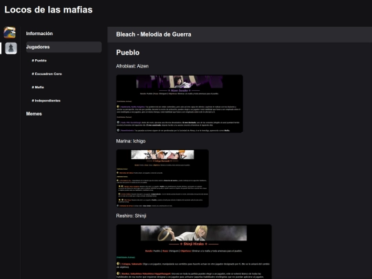 mafia/archive/bleach/jugadores screenshot