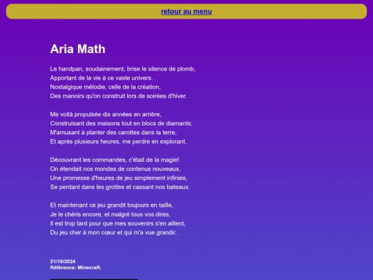 contenu/Aria Math screenshot