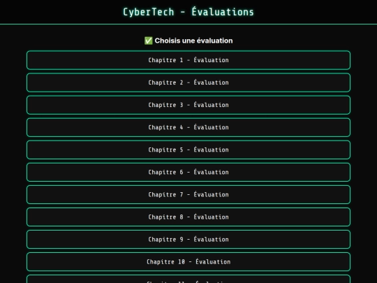 evaluation screenshot