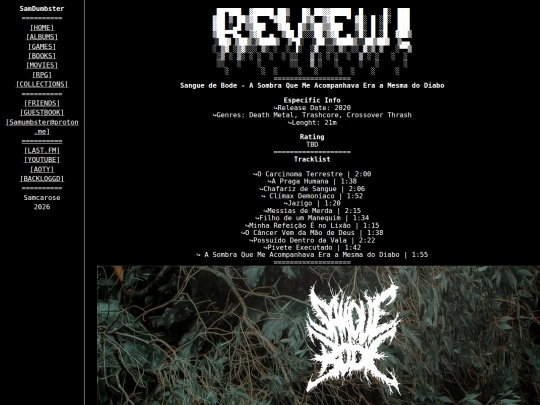 reviews/albums/SangueDeBodeASombraQueMeAcompanhavaEraAMesmaDoDiabo screenshot