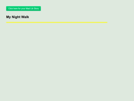 MadLibs screenshot