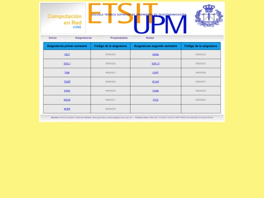 asignaturas screenshot