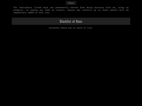 Ban/blacklist screenshot