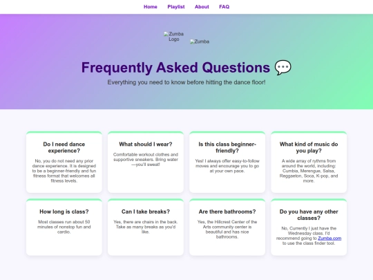 faqs screenshot