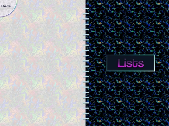 writings/lists screenshot