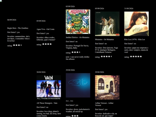albums screenshot