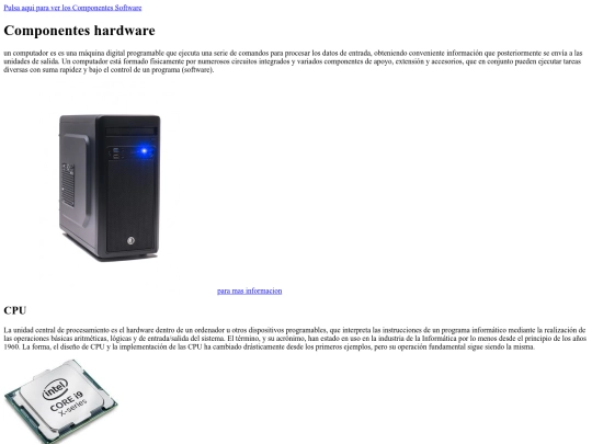 SegundoProjecto/ComponentesHardware screenshot