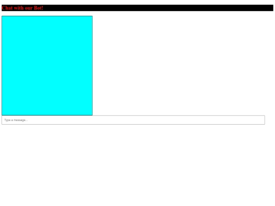 Chat bot/Chatbot screenshot