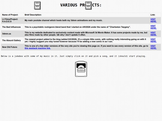 blog_projects screenshot