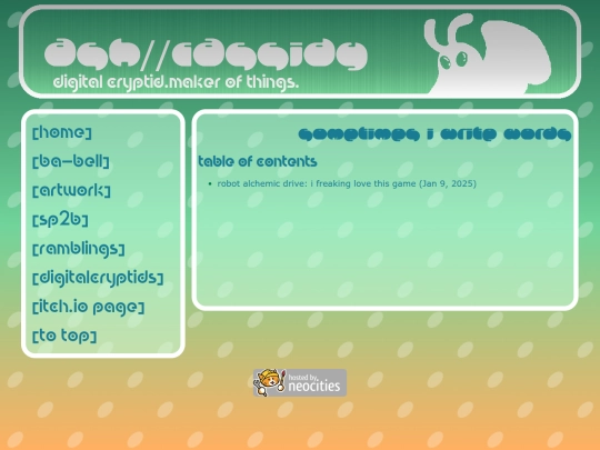 ramblings screenshot