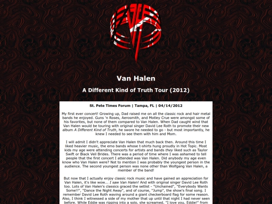 scrapbook/vanhalen screenshot