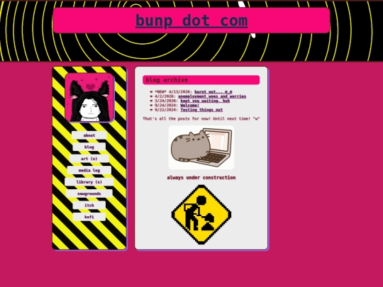 main/blog screenshot