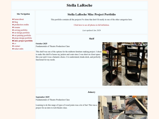 miscprojectportfolio screenshot
