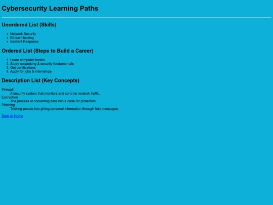 Lists screenshot