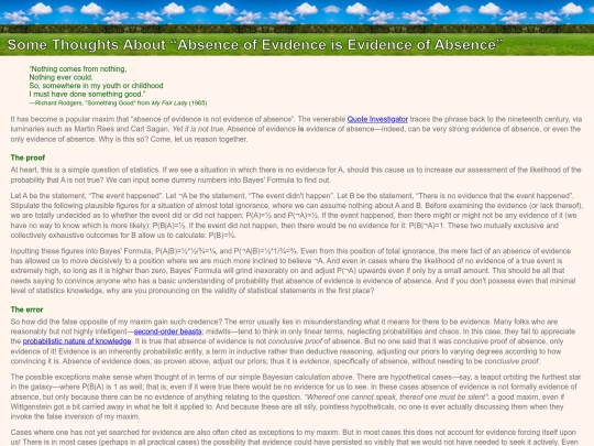 Philosophy/Maxims/absence-of-evidence-is-evidence-of-absence screenshot