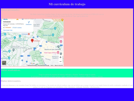 CURRICULUM screenshot