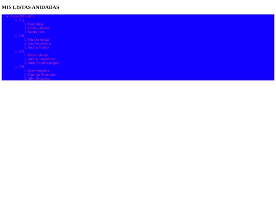 listaanidada screenshot