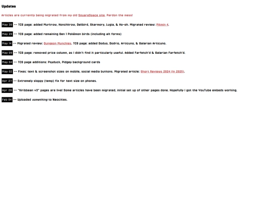 updates screenshot