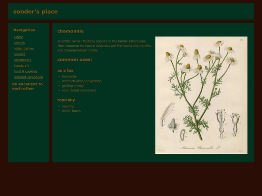 herbs/chamomile screenshot