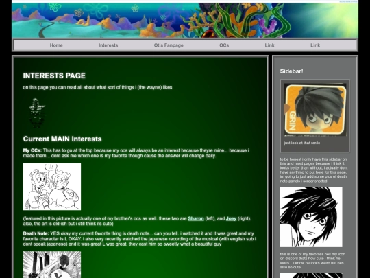 interests screenshot