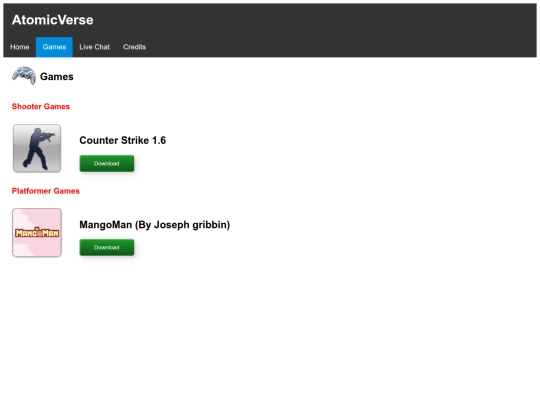 games screenshot