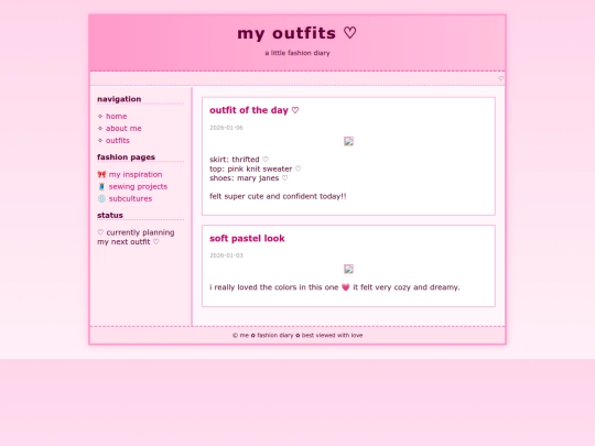 outfits screenshot