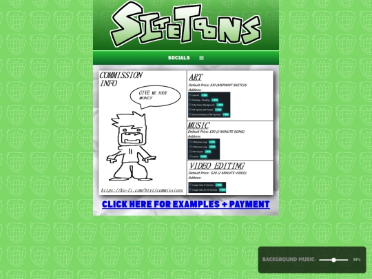 commissions screenshot