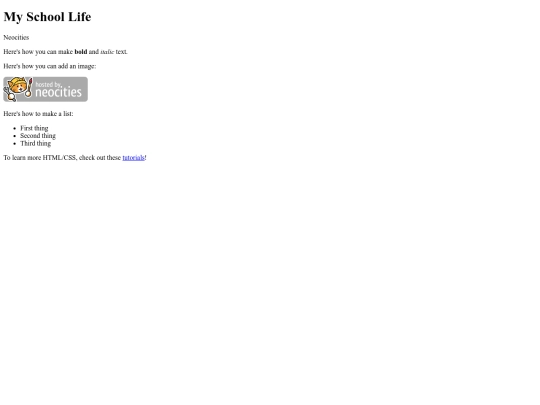 school screenshot