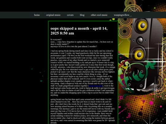 blog screenshot