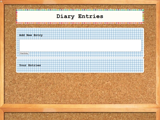 diary screenshot