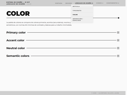 UI-KIT/lenguaje/color screenshot