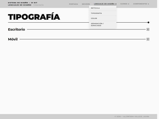UI-KIT/lenguaje/tipografia screenshot