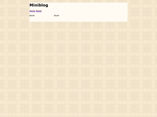 miniblog screenshot