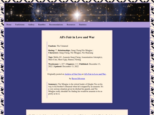 Fics/Alls_Fair_in_Love_and screenshot