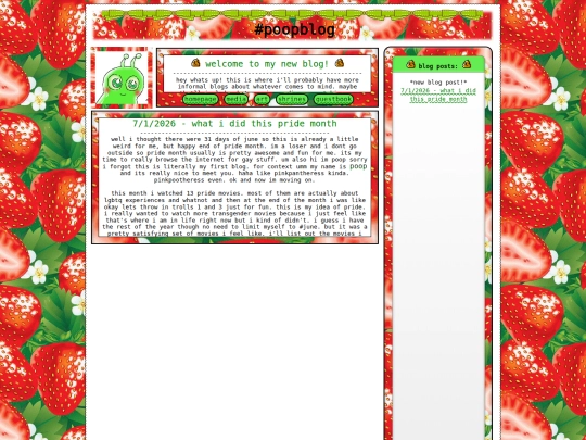 blog screenshot