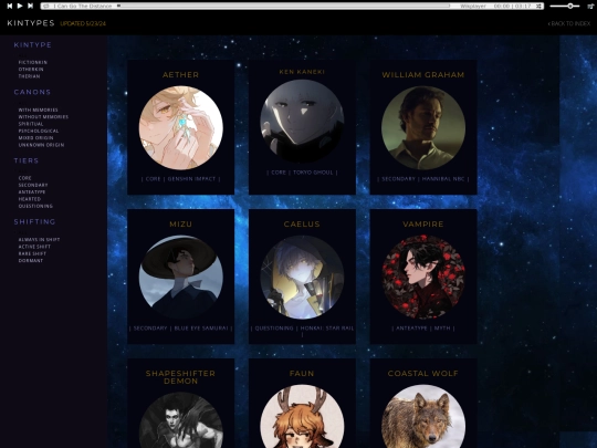 kintypes screenshot