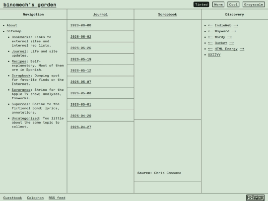 index screenshot